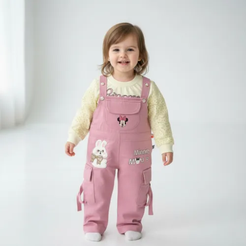Baby Girl Minnie Bunny Dungaree Set - Product Image