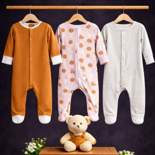 3-Piece Baby Boy Gryffindor & Transportation Romper Set (18 Months) with Sweater Bear - Product Image